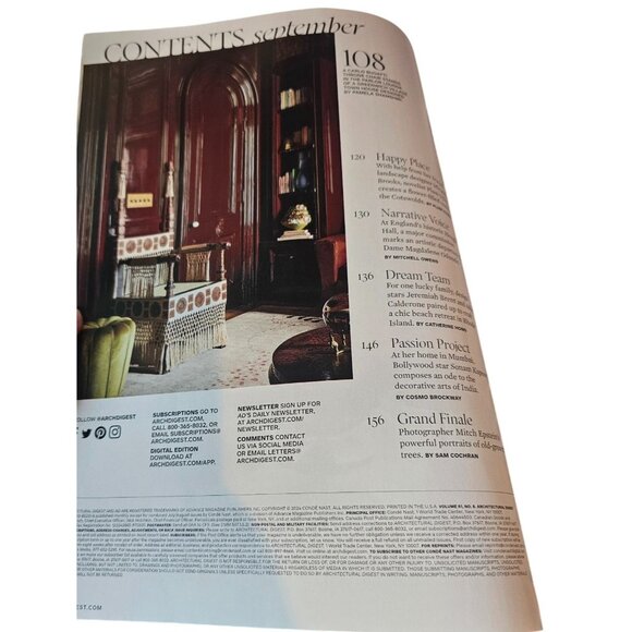 Architectural Digest Magazine September 2024 Aurora James in LA Singular Style - Picture 5 of 8